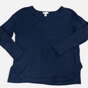 Vintage America‎ navy blue ribbed sweatshirt size Large
